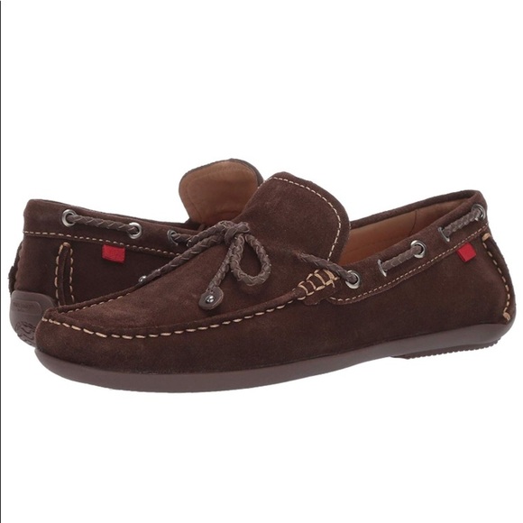 Marc Joseph Brown Leather Driver Loafers Sz 8.5
